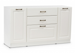 Комод Ливерпуль белый / ясень ваниль НМ-1012-100 (140x41,4x78,3)