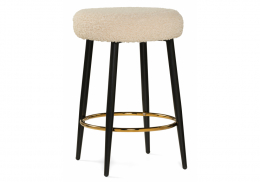 Барный стул Plato white fabric (43x43x65)