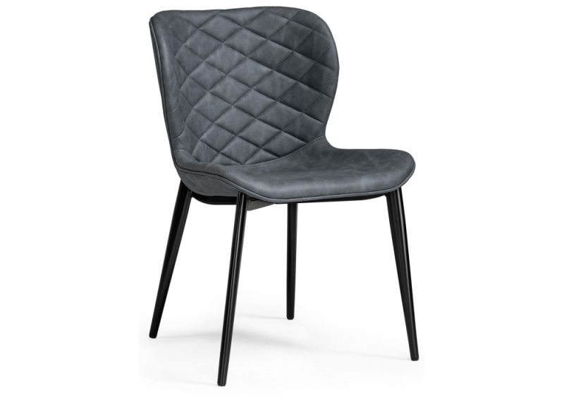 Стул на металлокаркасе Катабучи ткань kiprus 12 / черный глянец (50x58x79). 